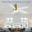 Ventilateur de plafond encastré avec lumières DEL et télécommande-1544322723-1544322727