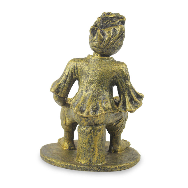 Unique African Woman Selling Produce Figurine