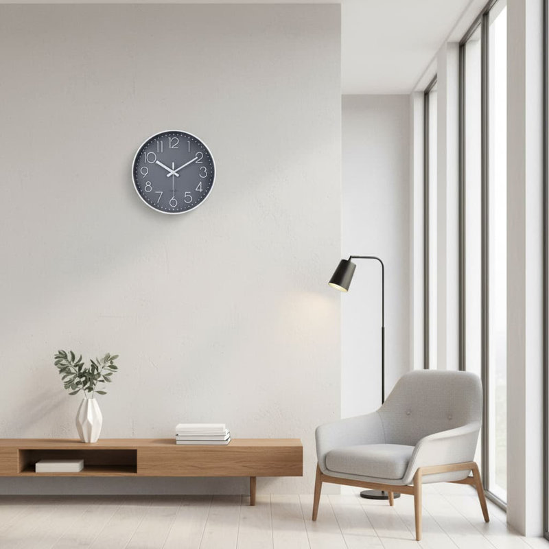 Wall Clock, Grey