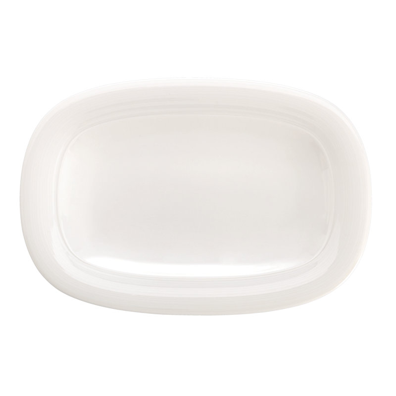 Plateau ovale d’hospitalité pour le service d’hospitalité, H 1 po x l 10,6 po x P 7,3 po