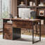 Bureau en bois manufacturé l 48 po avec plateau pour clavier et tiroir de classement Daylon-162031478-154080513