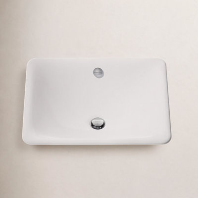 Dual-Mount Metal Bathroom Sink