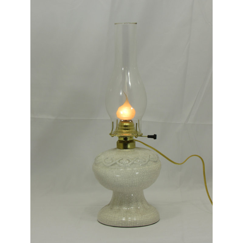 Lampe de table en grès blanc 19 po Livesay