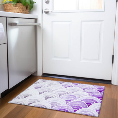Tapis rectangulaire Cerrito avec envers antidérapant