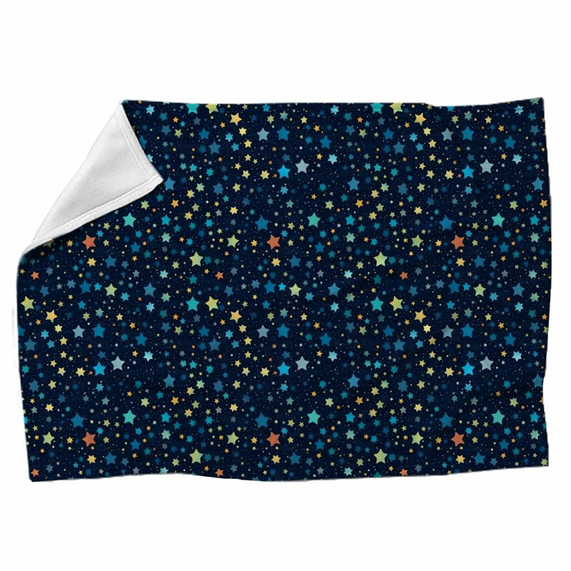 Machine Printed Throw Blanket, 51" W x 60" L