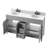 Andjoua 59.5'' Double Bathroom Vanity with Top-68312597