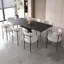 Ensemble de table de salle à manger 62,4 "à rallonge 78,15" pour 4 à 8 personnes-780368407-780368405