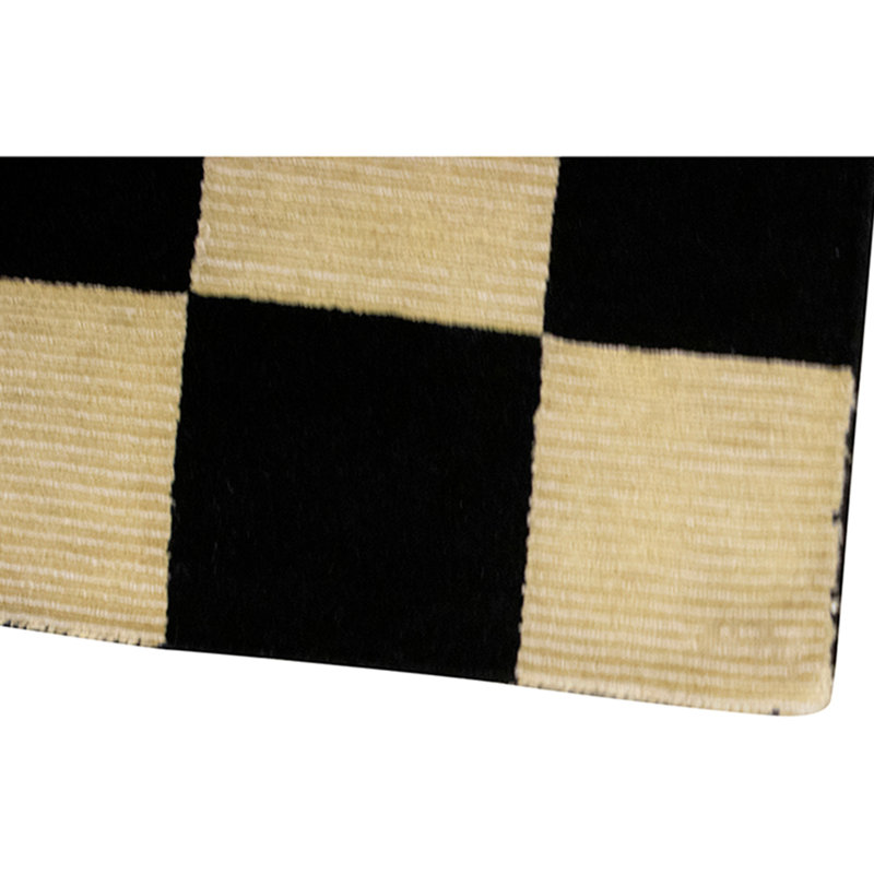 High-Quality Hand-Knotted Gold Area Rug, Rectangle 46" x 70"