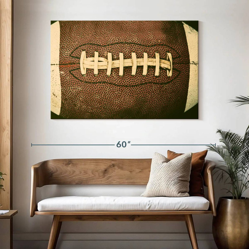 Vieux football américain, H 32 po x l 48 po