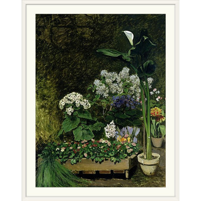 « fleurs en serre », reproduction de peinture à l’huile