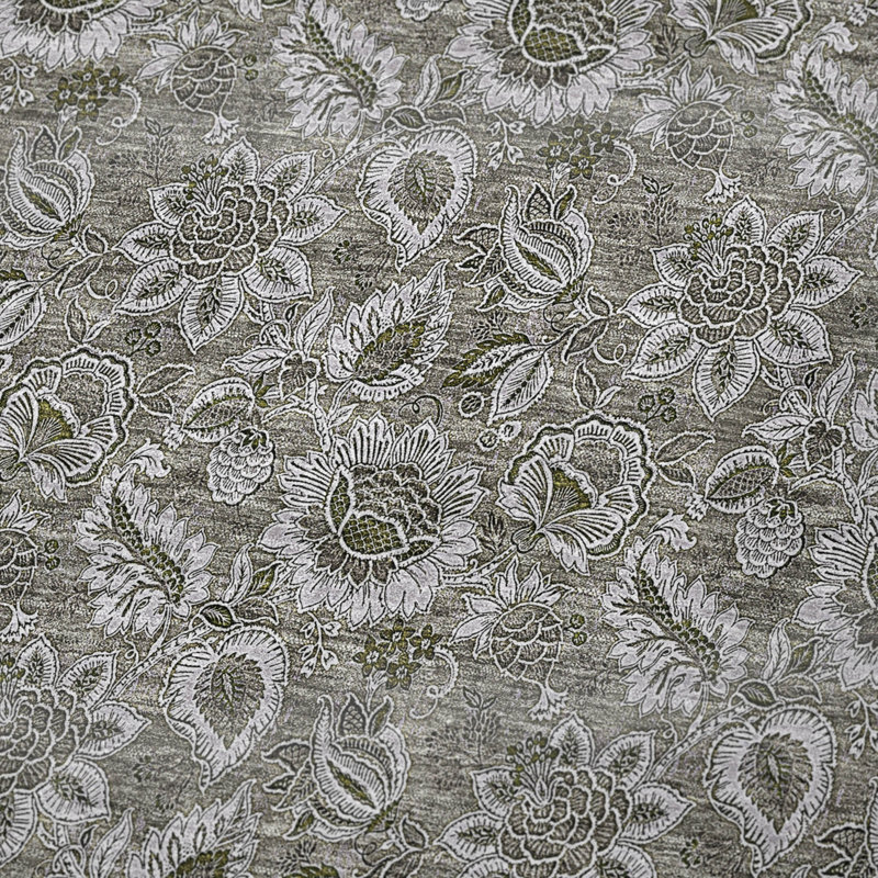 Jeté floral Sherpa ASB661 Addison, Taupe