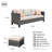 Harbin 76.77" Wide Outdoor Wicker Patio Sofa with Cushions-1759029533