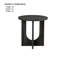 Contemporary Style 3Pc Table Set With Round Coffee And End Tables, Cross-Arch Base Design For Modern Interiors