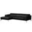 Blagovesta Genuine Semi-Aniline Leather Corner Sofa with Upholstered Frame-1093460020-1093460018