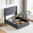 Hydraulic Lift Up Storage Upholstered Platform Bed-176913863