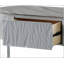 Table basse à finition brillante et chromée yukino avec rangement spacieux et design durable pour les salons modernes
