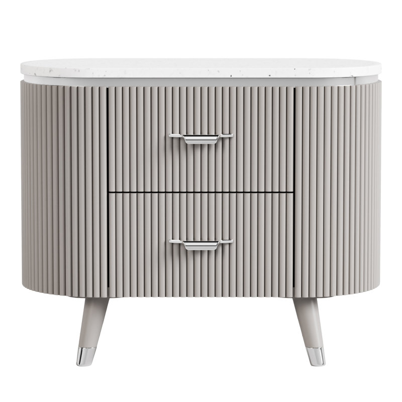 Olivarez 2-Drawer Nightstand