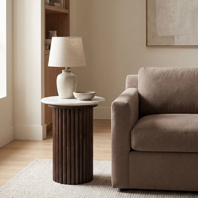 Auren Marble Top End Table