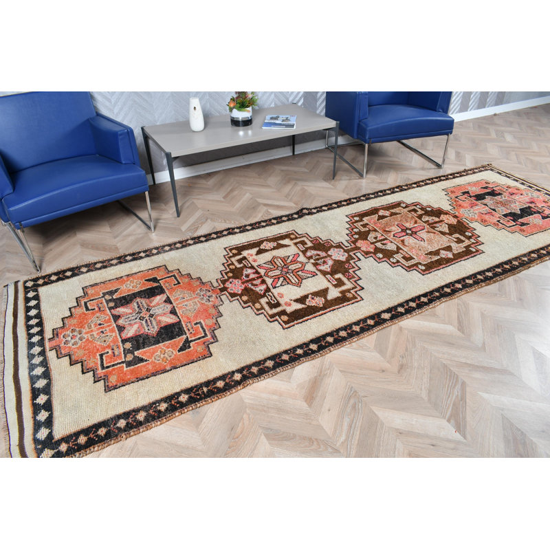 Exquisite Vintage Turkish Runner Rug With Traditional Design Ideal For Enhancing The Beauty Of Your Hallways And Corridors