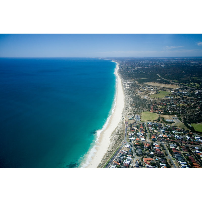Coastline - Perth - Wrapped Canvas Print, 81cm H x 122cm W
