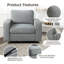 Fauteuil pivotant rembourré de 36,2 po de largeur-1397125338