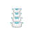 JoyJolt Fluted Glass Food Storage Containers with Leakproof Lids, Set of 12-93241399