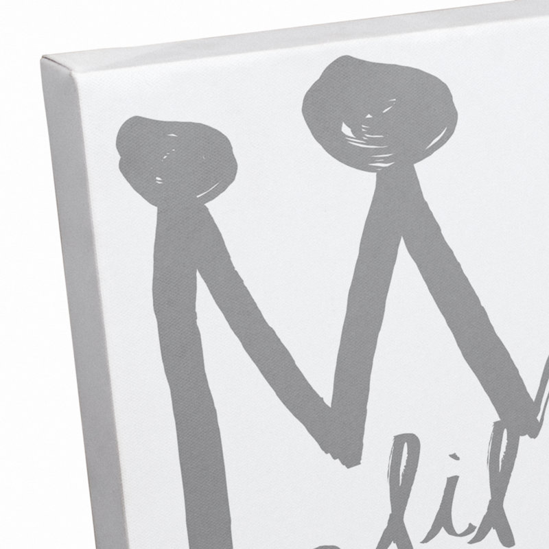 Art sur toile little prince Brewer, H 10 po x l 8 po x P 1,25 po, Gris