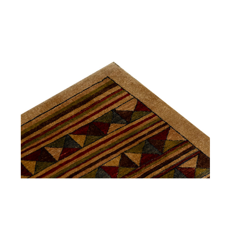 Striped Area Rug in Cream