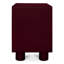 Table de chevet Jolene - rouge foncé