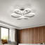 Innsbrook Modern Acrylic Light-adjusted Petal Ceiling Light 1-Light Semi Flush Mount Light-1135634110-1120027992