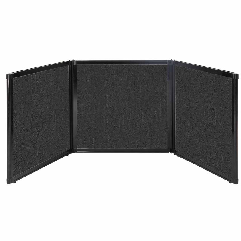 Présentoir sur plateau, 24 po x 99 po, Noir