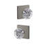 Alexandria Non-Turning Glass Knob with Collins Trim-27776867