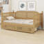 Lit de jour en rotin 2 tiroirs peu encombrant-1716897137