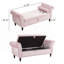 Banc de rangement en velours Bentlee -1426411804