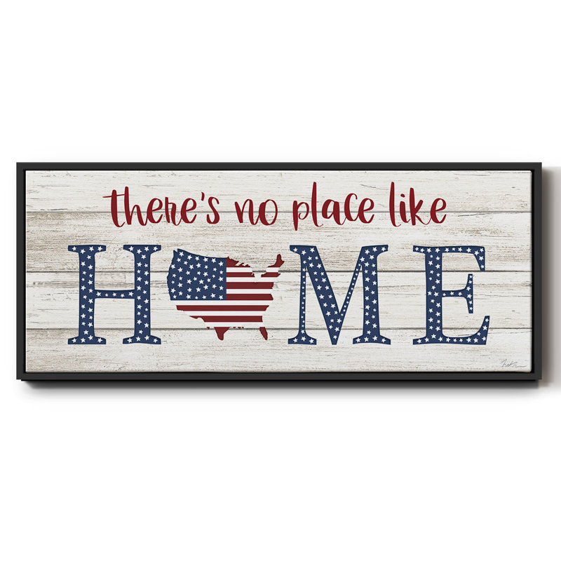 No Place Like Home- Framed Canvas