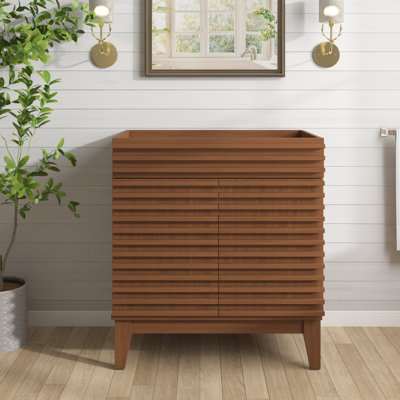 Base de meuble-lavabo simple 30 po Mid-Century