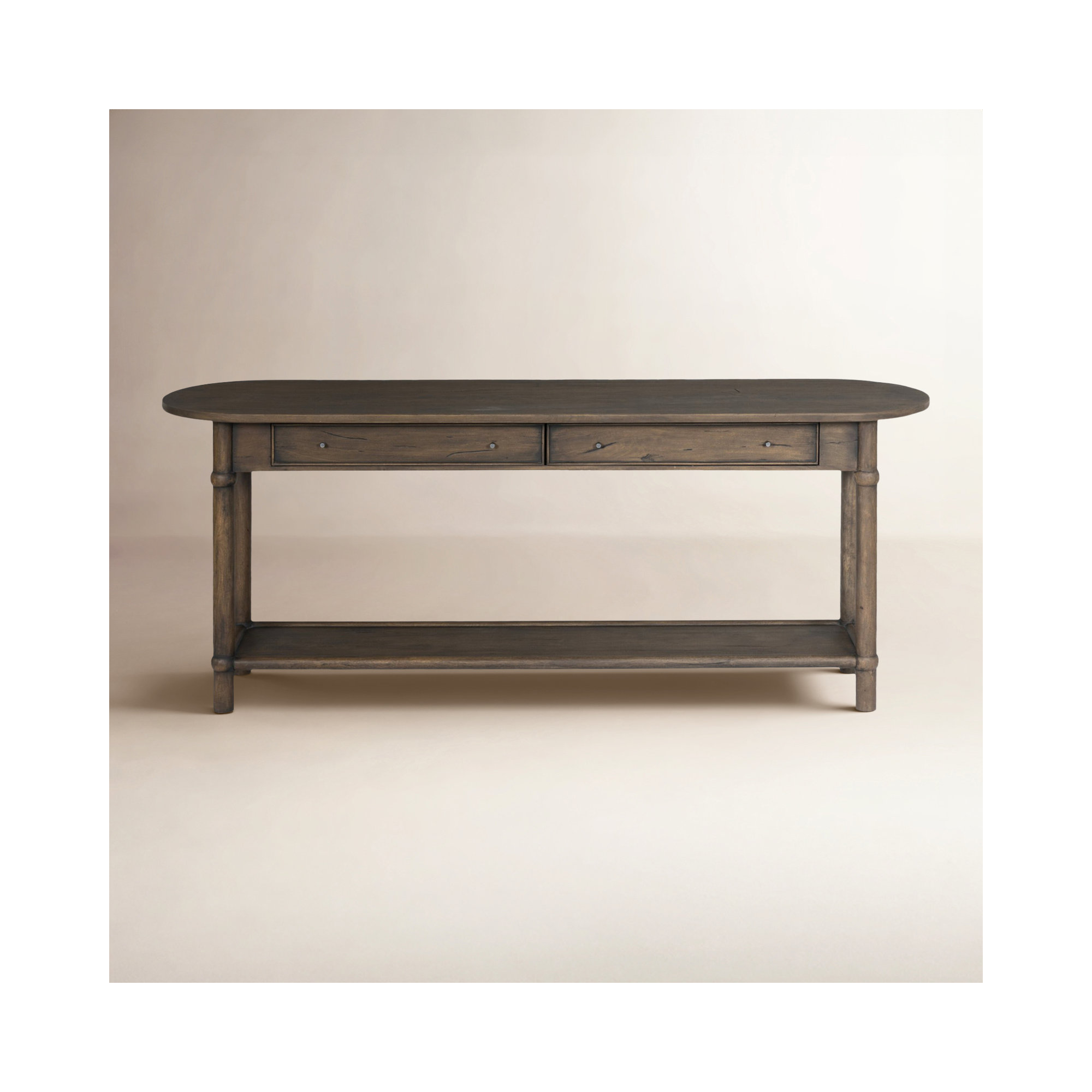 Charnes Console Table, Brown