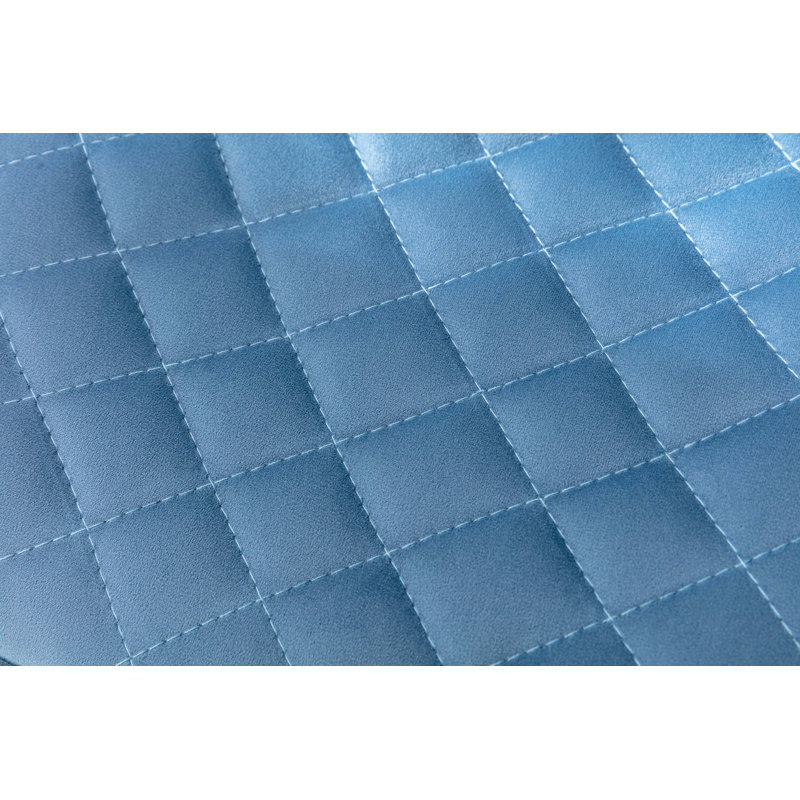 Tabouret pivotant à hauteur réglable Aldegonde Zariyah, Bleu