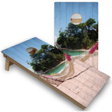 Beach Hammock Cornhole Boards With LED Lights