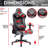 Techni Sport Adjustable Reclining Ergonomic Swiveling PC & Racing Game Chair in Gray