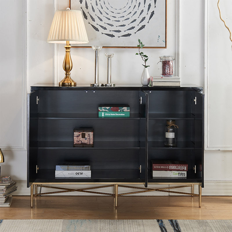 Light Luxury Shell-Door Accent Cabinet