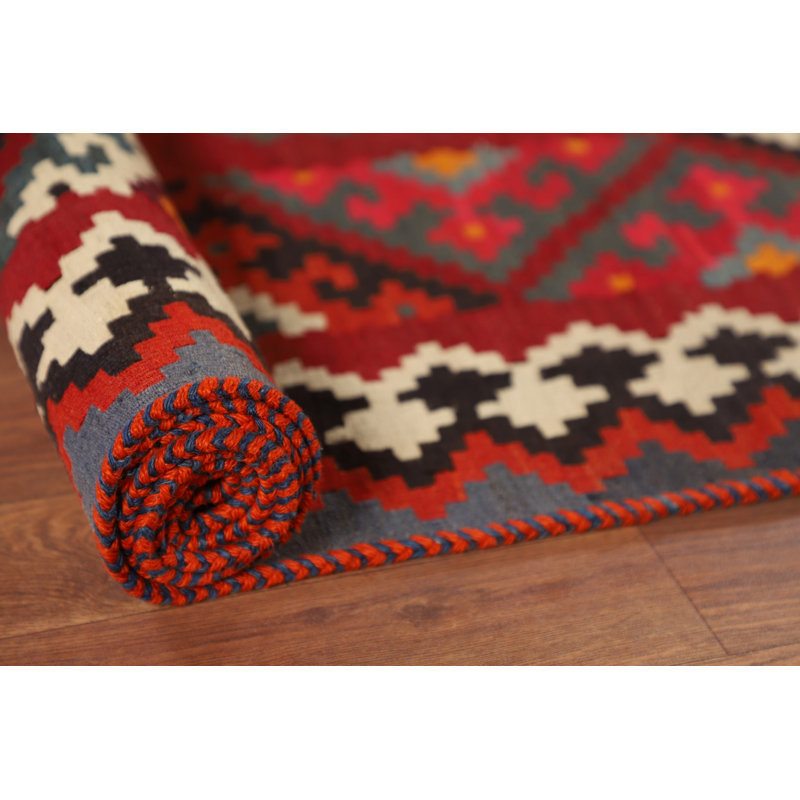 Tapis rouge Kilim 5 x 8