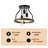 3-Light Modern Design Semi-Flush Mount Light Fixture