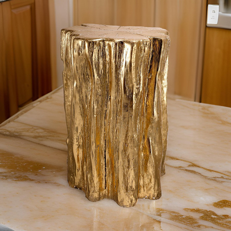 Emilyn End Table, Bronze Gold
