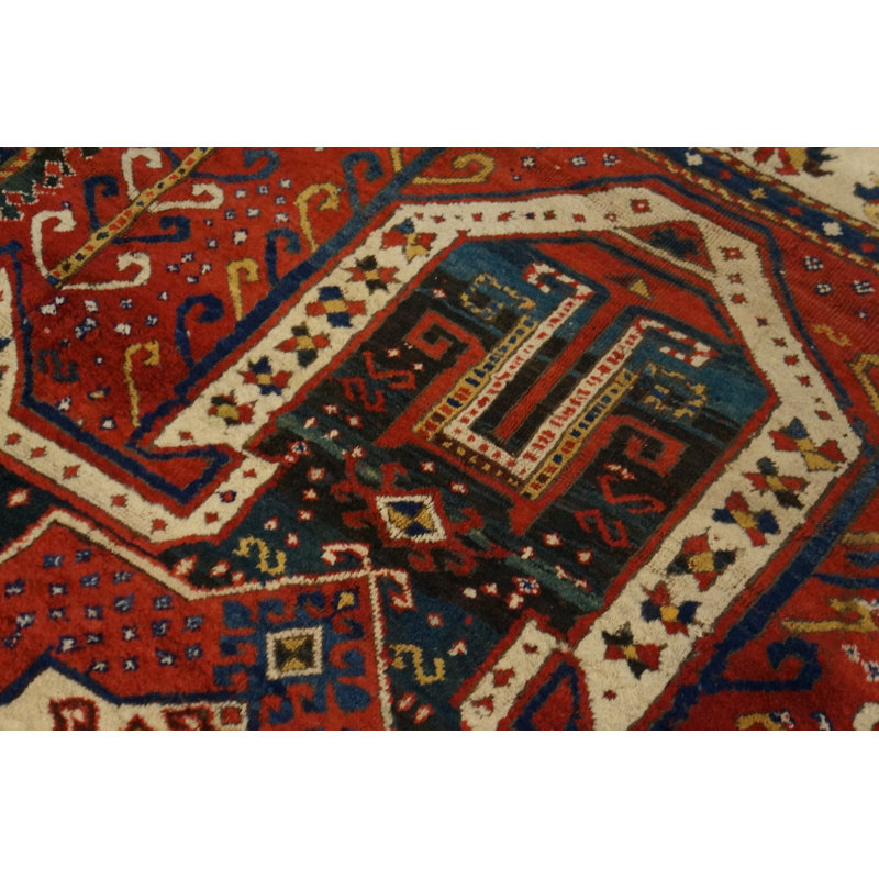 Rustic Antique Tribal Mid 19th Century Caucasian Sewan Kazak Rug