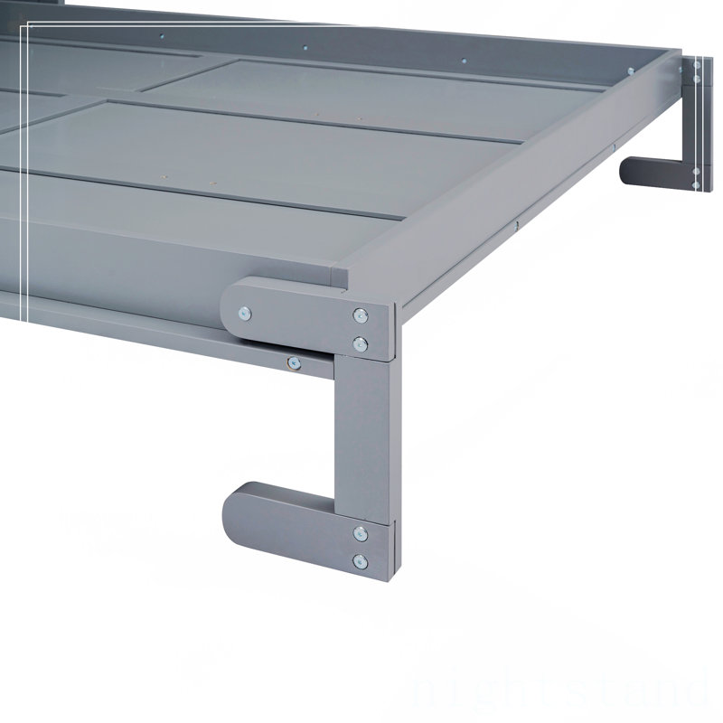 Grand lit escamotable avec tablette