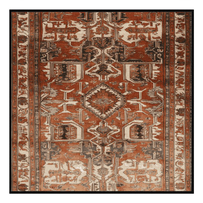 Machine Washable Persian Brown Area Rug