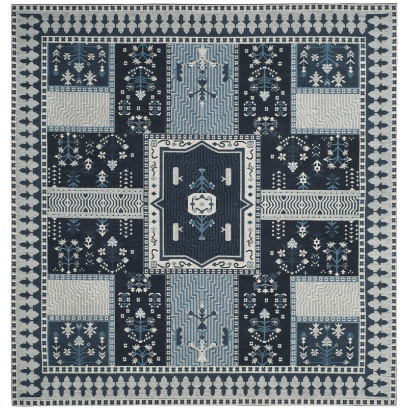 Estep Performance Geometric Rug, Square 6'
