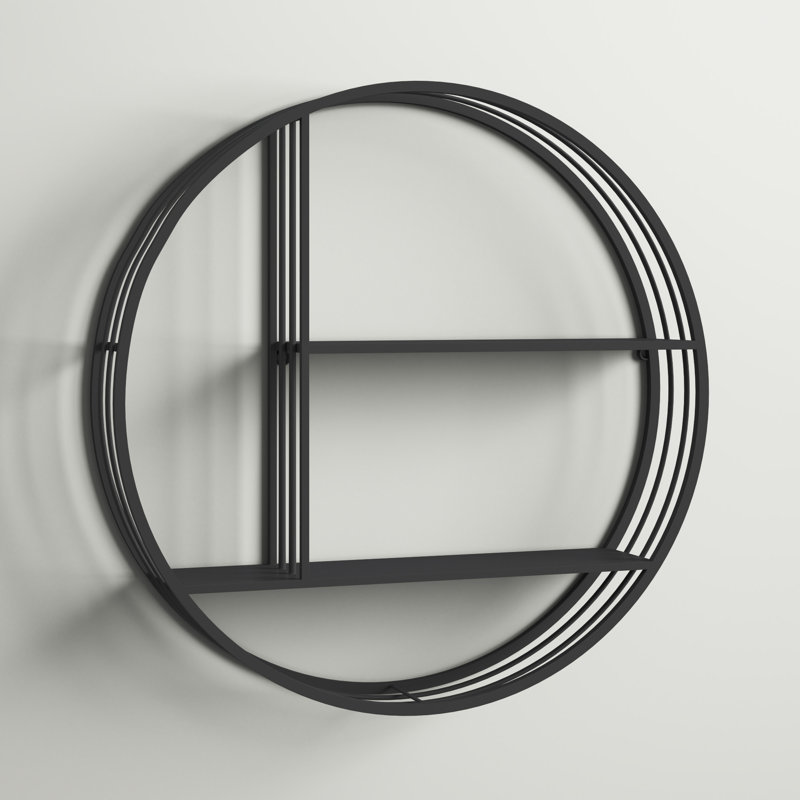 Wingate 3 Piece Circle Metal Shelves