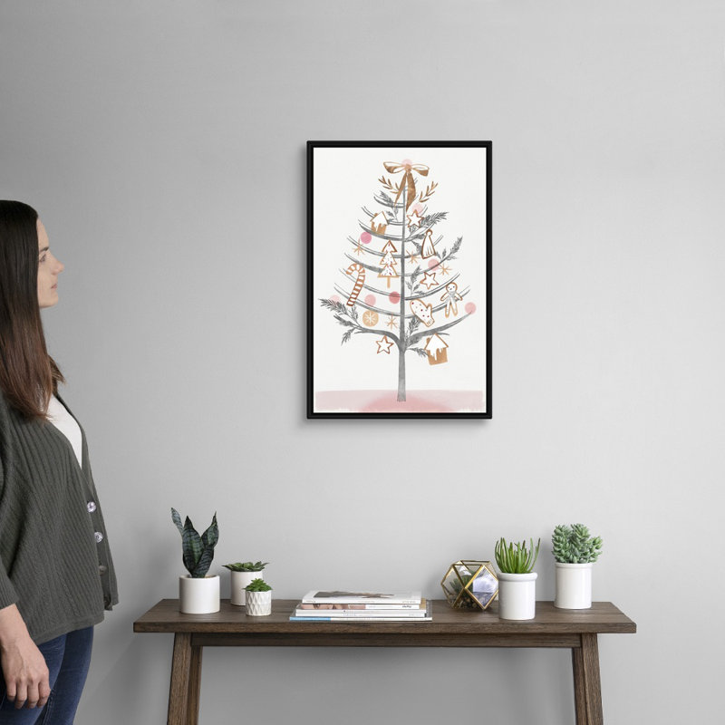 Gingembre, reproduction d’art sur toile, Cadre noir, H 26 po x l 18 po x P 1,75 po